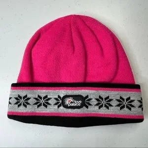 Love Palace Skateboards London Pink Snowflake Beanie Cap Ed Hardy Love Kills Slowly Beanie - Pink | Fashion Nova main image 3